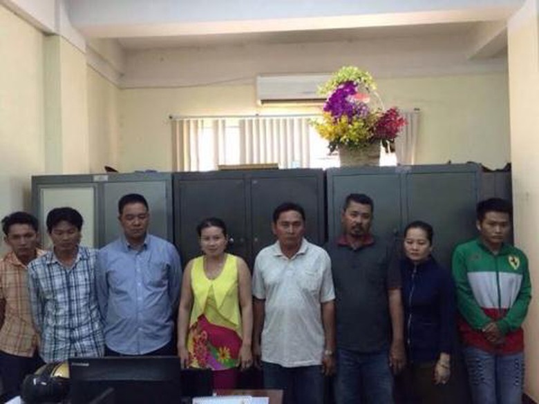 C&aacute;c đối tượng li&ecirc;n quan tại cơ quan c&ocirc;ng an sau kh