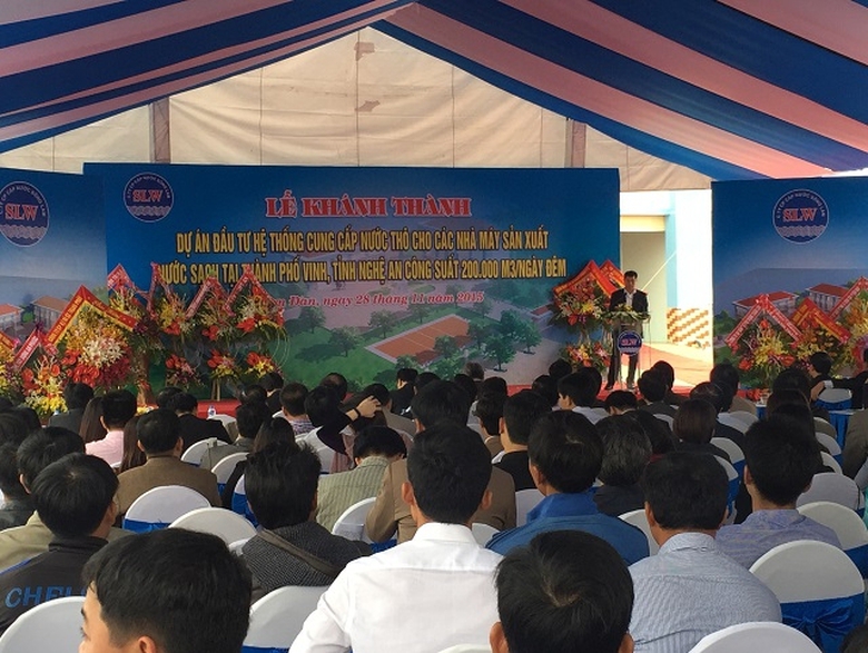 Nghệ An Kh&aacute;nh th&agrave;nh nh&agrave; m&aacute;y cấp nước c&ocirc;ng suất 200