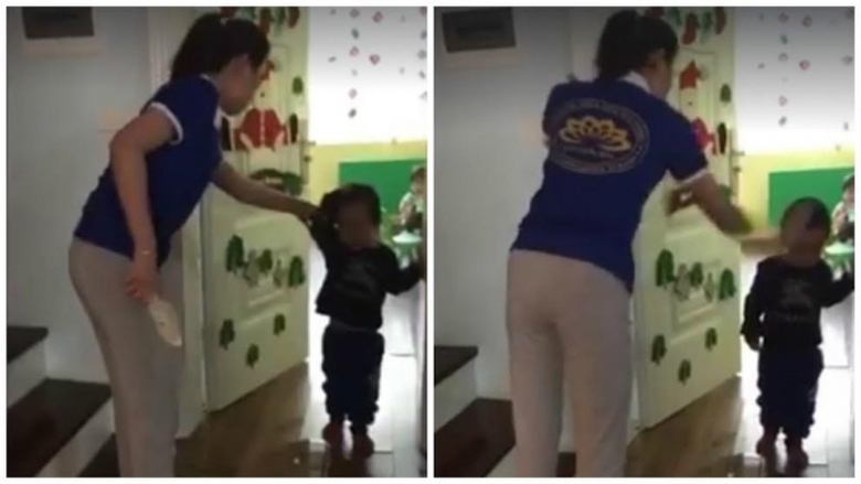 co-giao-mam-non-dung-dep-danh-tre