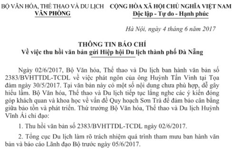 thu-hoi-van-ban-cua-bo-van-hoa