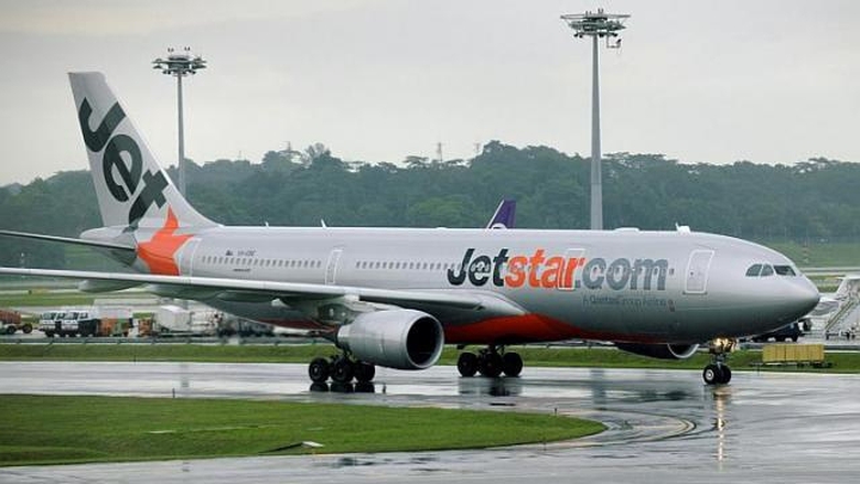 Một m&aacute;y bay của Jestar