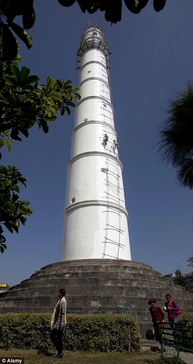 Th&aacute;p Dharahara trước động đất