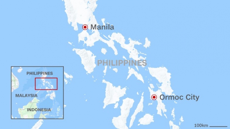 Chấm đỏ l&agrave; th&agrave;nh phố nơi xảy ra vụ tai nạn