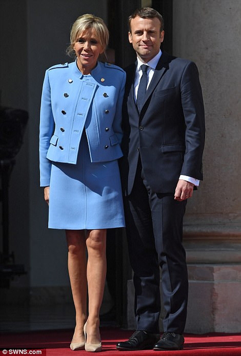 Tổng thống đắc cử Emmanuel Macron cùng Ph