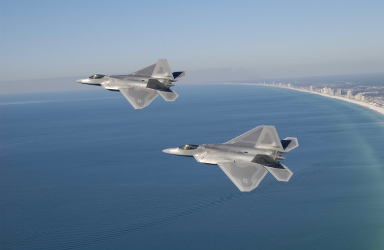 Chiến cơ F22 của lực lượng kh&ocirc;ng qu&acirc;n Mỹ