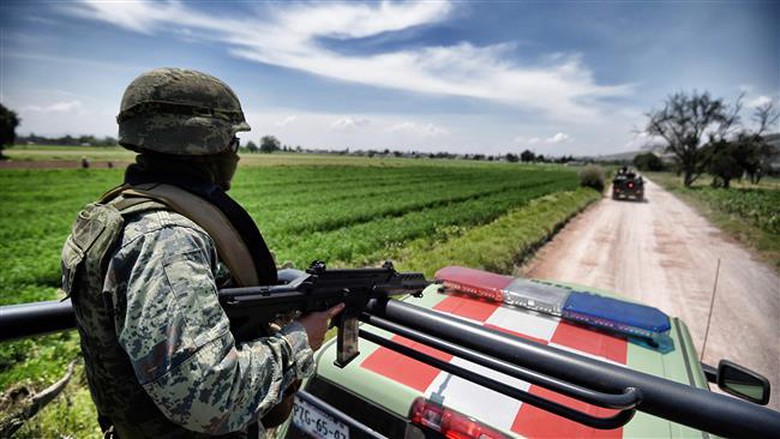 Qu&acirc;n cảnh Mexico tuần tra tại khu vực Tepeaca