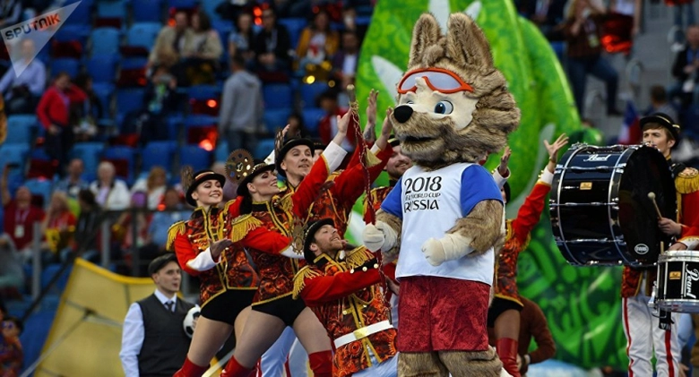 chú sói Zabivaka là linh vật của World Cup 2