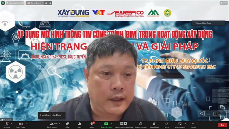 Cần tập trung &aacute;p dụng m&ocirc; h&igrave;nh th&ocirc;ng tin c&ocirc;ng tr&igrave;nh (BIM) trong hoạt động x&acirc;y dựng