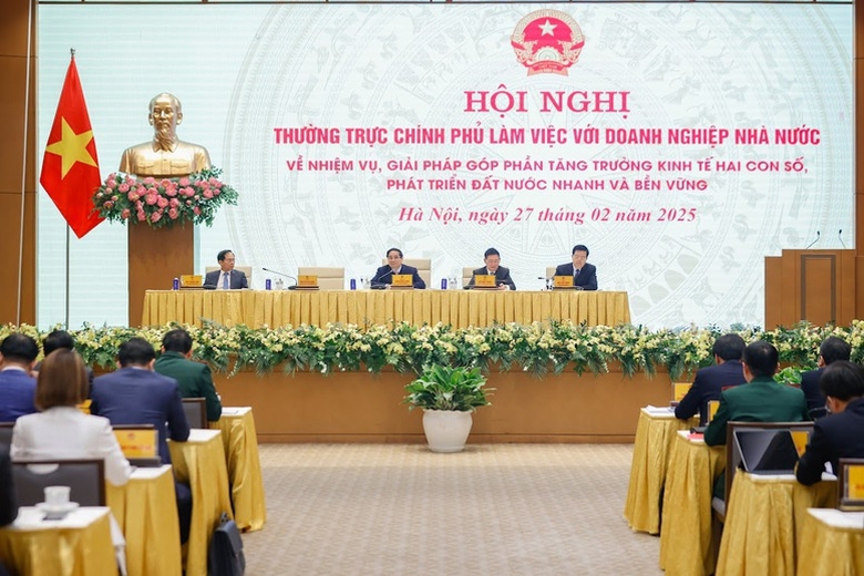 Thủ tướng: Doanh nghiệp nh&agrave; nước ph&aacute;t huy tinh thần y&ecirc;u nước, c&ugrave;ng cả nước bứt ph&aacute;