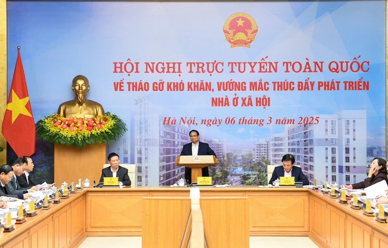 Thủ tướng Chính phủ Phạm Minh Chính chủ trì Hội nghị toàn quốc tháo gỡ khó khăn, vướng mắc, thúc đẩy phát triển nhà ở xã hội