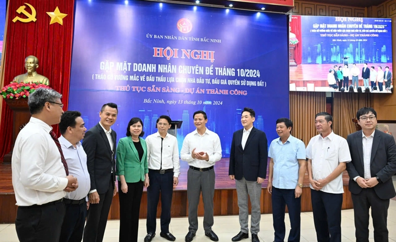 Bắc Ninh: Gặp mặt doanh nh&acirc;n, th&uacute;c đẩy ph&aacute;t triển nh&agrave; ở x&atilde; hội- Ảnh 1.