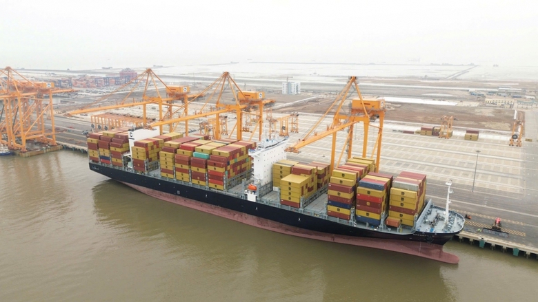 Hải Ph&ograve;ng: Bến số 3 v&agrave; 4 Cảng Lạch Huyện đ&oacute;n chuyến t&agrave;u thử nghiệm đầu ti&ecirc;n- Ảnh 3.