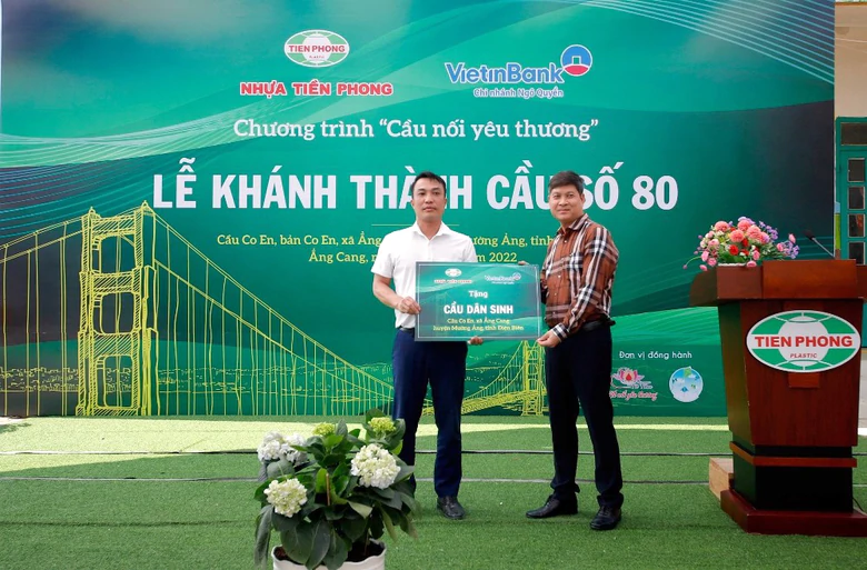 cong ty co phan nhua thieu nien tien phong khanh thanh cau ket noi yeu thuong so 80 tai dien bien