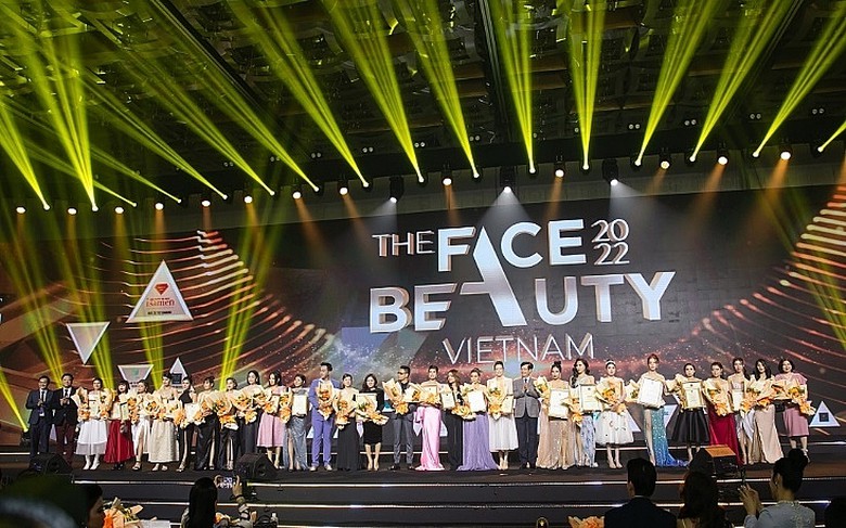 the face beauty 2022 su kien ton vinh nganh lam dep viet nam