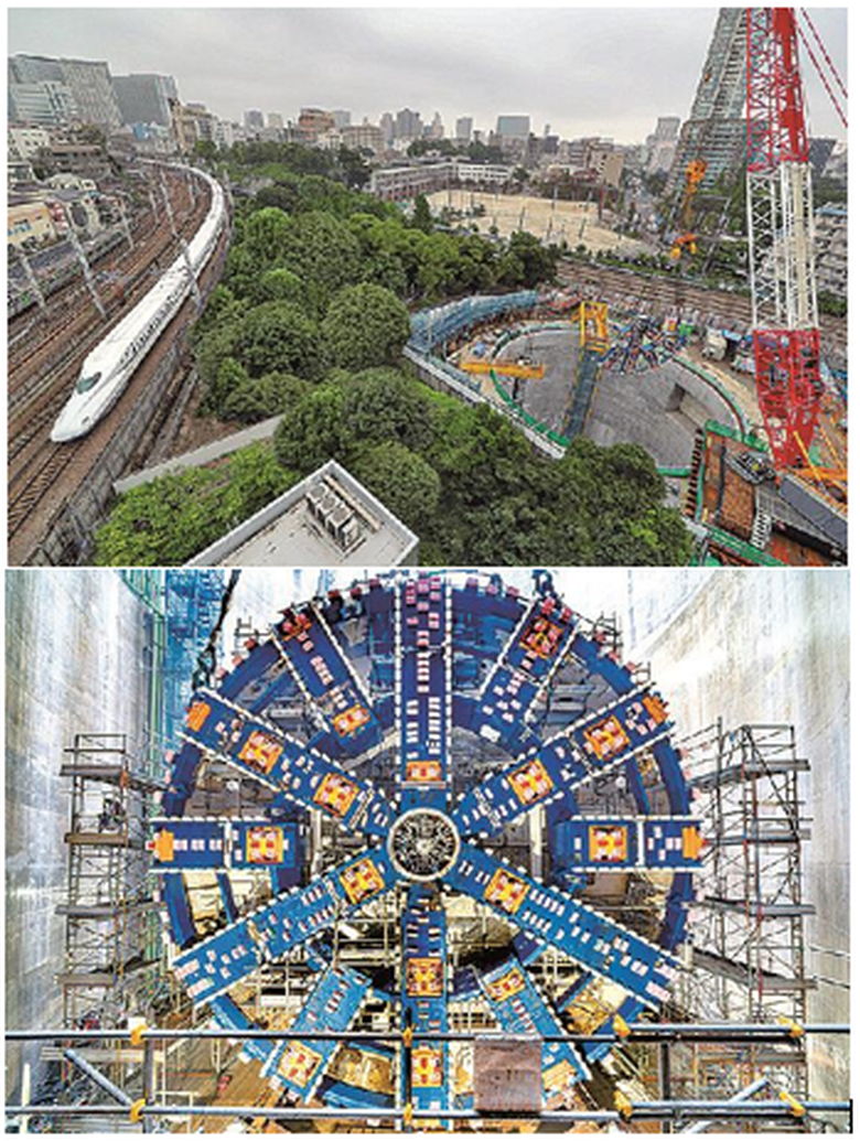 first tunnel boring machine for japans maglev train to be launched soon in tokyo