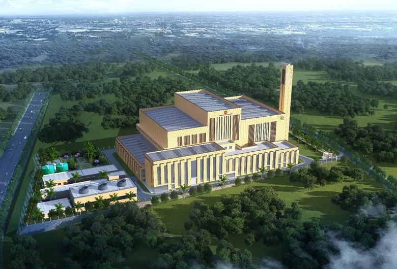 nhon nhip tren dai cong truong nha may dien rac seraphin cua tap doan amaccao