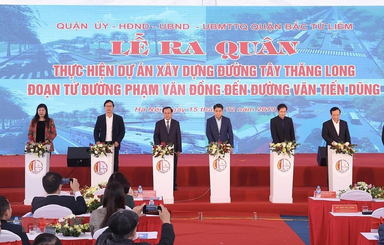 thanh pho ha noi khoi cong xay dung duong tay thang long