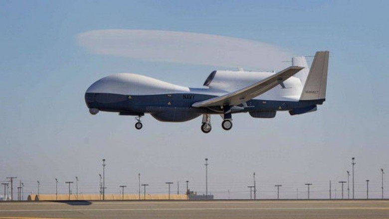 Video: Sốc cảnh Iran bắn rơi m&aacute;y bay qu&acirc;n sự MQ-4C Triton của Mỹ