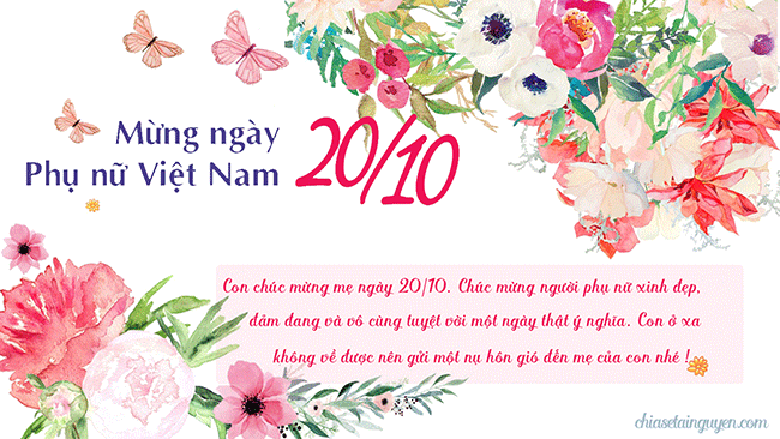 Thiệp ch&uacute;c mừng 20/10 đẹp nhất - 10