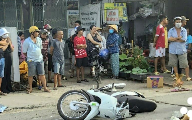 Hiện trường vụ tai nạn giao thông.