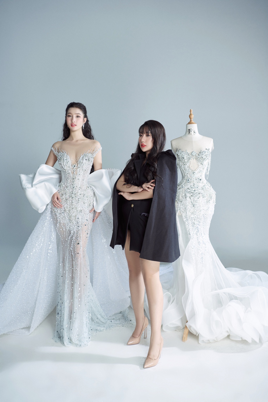 Ngơ ngẩn ngắm Phương Nhi "l&ecirc;n đồ" trắng muốt cho đ&ecirc;m chung kết Miss International 2023 - Ảnh 16.