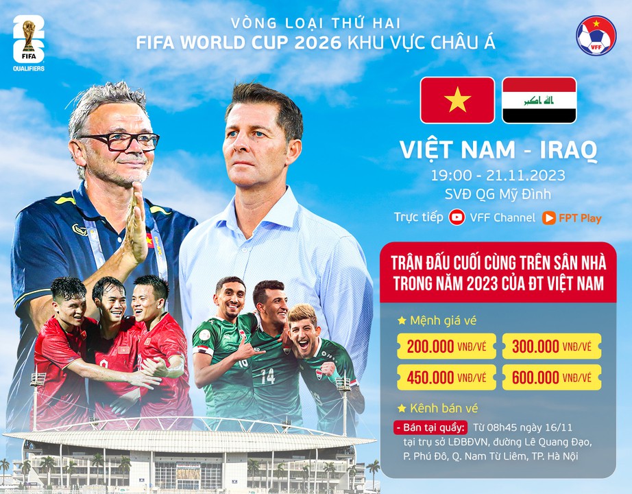 Tuyển Việt Nam rất cần điều n&agrave;y khi tiếp đ&oacute;n Iraq tại v&ograve;ng loại World Cup - Ảnh 1.