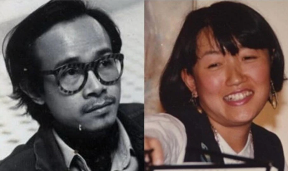 Nhạc sĩ Trịnh C&ocirc;ng Sơn v&agrave; gi&aacute;o sư Michiko Yoshii ngo&agrave;i đời