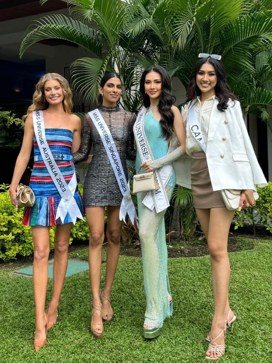 C&aacute;c nhan sắc quốc tế đọ d&aacute;ng tại Miss Universe 2023, kh&oacute; thấy gương mặt B&ugrave;i Quỳnh Hoa - Ảnh 4.