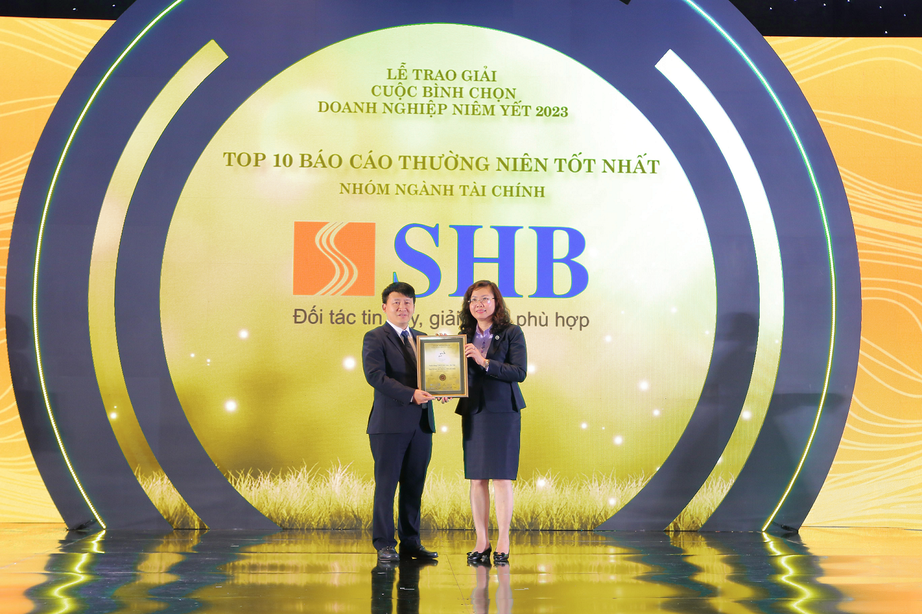SHB được vinh danh Top 10 Doanh nghiệp c&oacute; b&aacute;o c&aacute;o thường ni&ecirc;n tốt nhất - Ảnh 1.