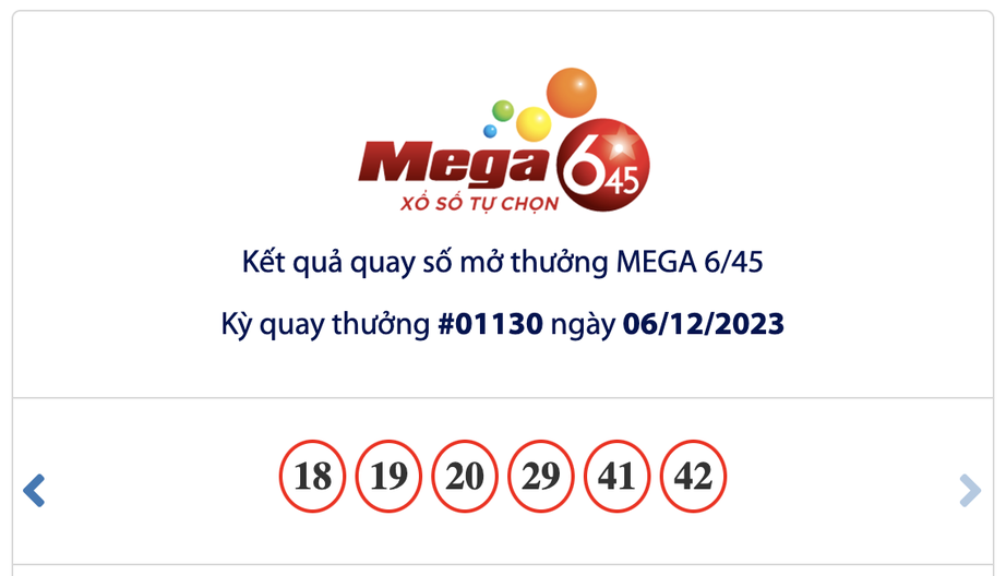 Xổ số Vietlott 6/12: Ai là chủ nhân giải Jackpot 19 tỷ đồng? - Ảnh 1. Xổ số Vietlott 6/12: Ai là chủ nhân giải Jackpot 19 tỷ đồng? - Ảnh 1.
