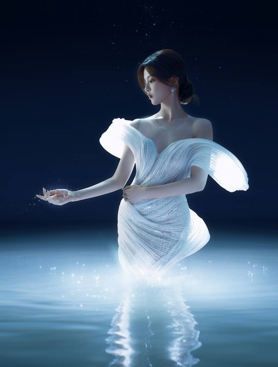 Mỹ nh&acirc;n đẹp nhất xứ Trung đua nhau mặc thiết kế của người Việt - Ảnh 14.