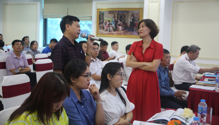 Thanh Ho&aacute; tập huấn kỹ năng truyền th&ocirc;ng, quyết liệt xử l&yacute; vi phạm giao th&ocirc;ng - Ảnh 3.
