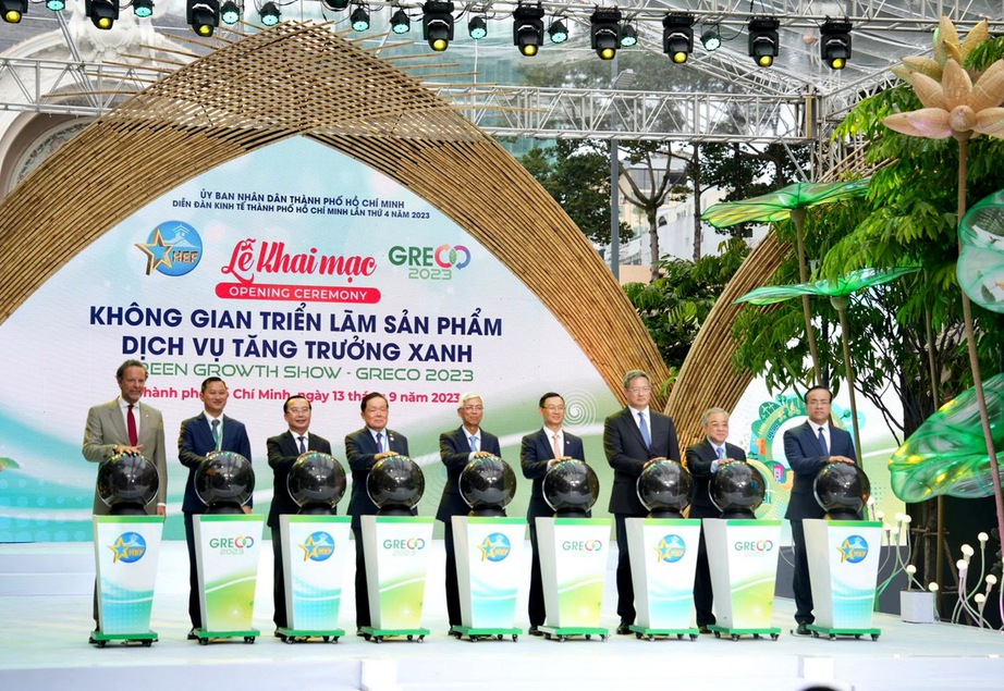 PV GAS khai trương gian triển l&atilde;m &ldquo;Giải ph&aacute;p năng lượng cho tăng trưởng xanh&rdquo; tại GRECO 2023 - Ảnh 1.