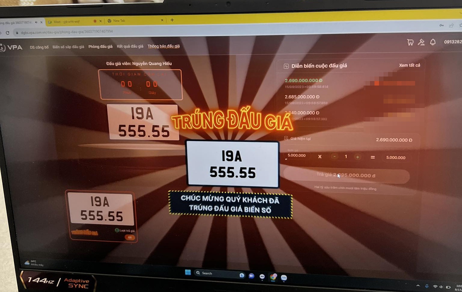 11 biển số &ocirc; t&ocirc; si&ecirc;u đẹp được trả hơn 82 tỷ đồng tại c&aacute;c phi&ecirc;n đấu gi&aacute; - Ảnh 1.