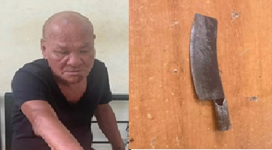 Danh tính người đàn ông phi dao xuyên thủng ô tô giữa phố Hà Nội - Ảnh 1. Danh tính người đàn ông phi dao xuyên thủng ô tô giữa phố Hà Nội - Ảnh 1.