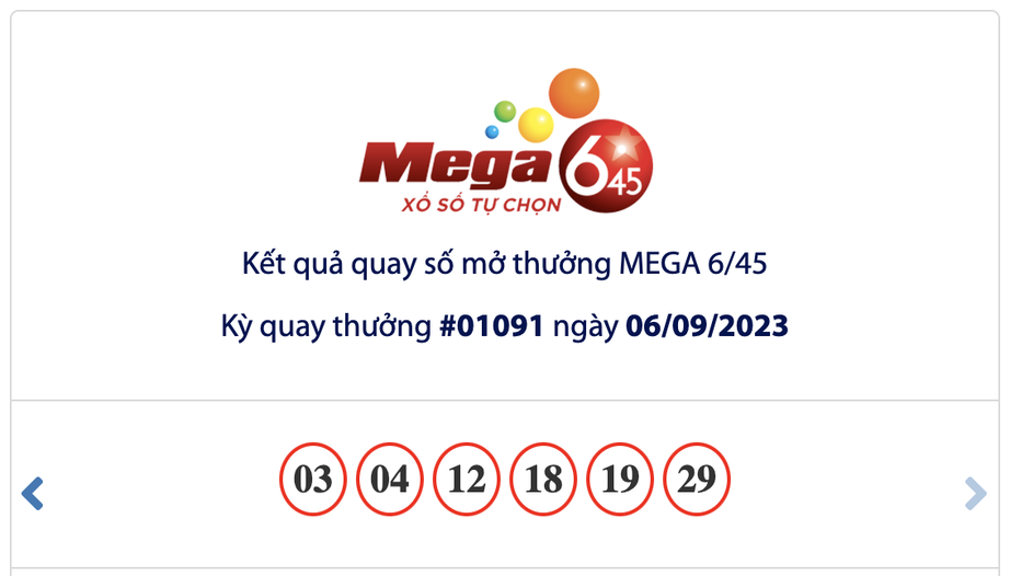 Kết quả xổ số Vietlott 6/9: Ai l&agrave; chủ nh&acirc;n giải thưởng 23 tỷ đồng? - Ảnh 1.