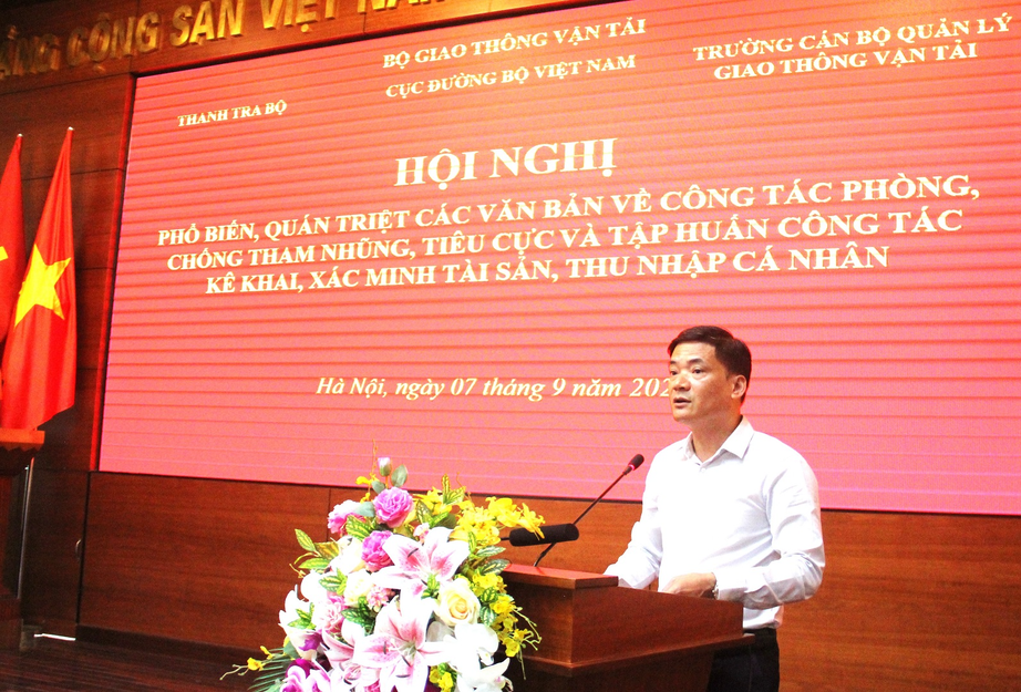 Bộ GTVT tổ chức hội nghị tập huấn c&ocirc;ng t&aacute;c ph&ograve;ng chống tham nhũng - Ảnh 1.