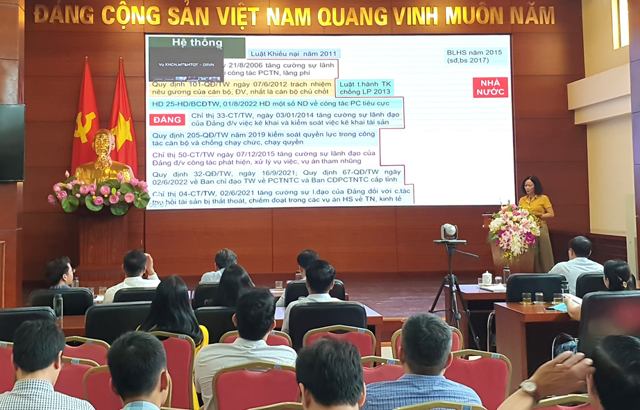 Bộ GTVT tổ chức hội nghị tập huấn c&ocirc;ng t&aacute;c ph&ograve;ng chống tham nhũng - Ảnh 2.