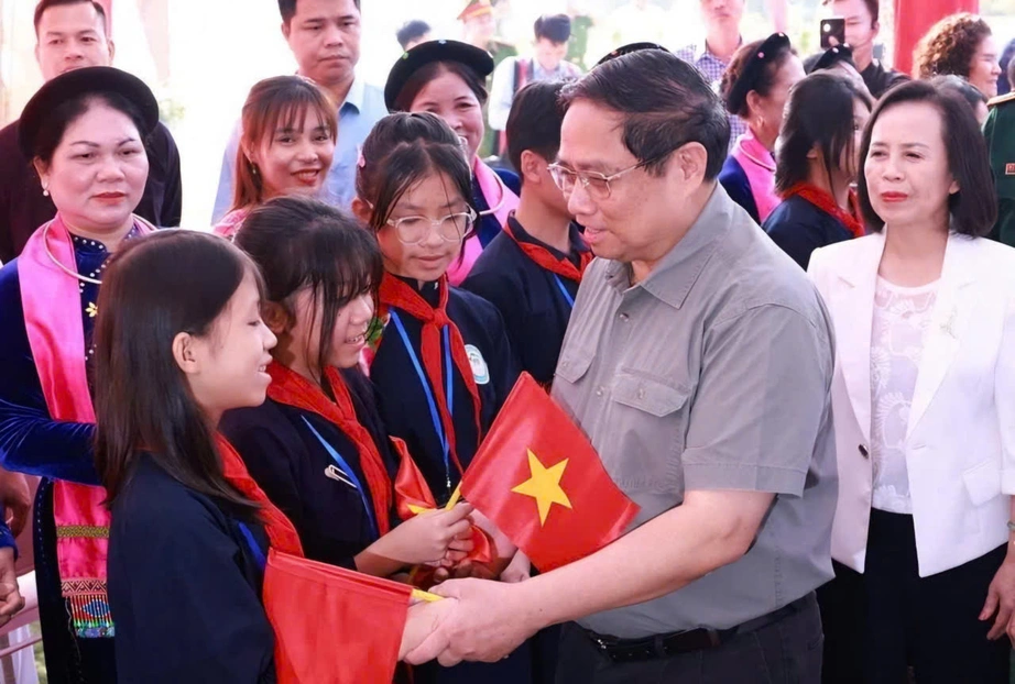 Thủ tướng Phạm Minh Ch&iacute;nh dự Ng&agrave;y hội đo&agrave;n kết to&agrave;n d&acirc;n tộc tại Lạng Sơn- Ảnh 1.