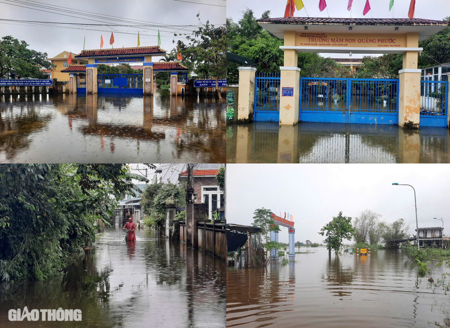 Nhiều tuyến đường TP Huế ngập sâu, người dân bì bõm lội nước- Ảnh 13. Nhiều tuyến đường TP Huế ngập sâu, người dân bì bõm lội nước- Ảnh 13.