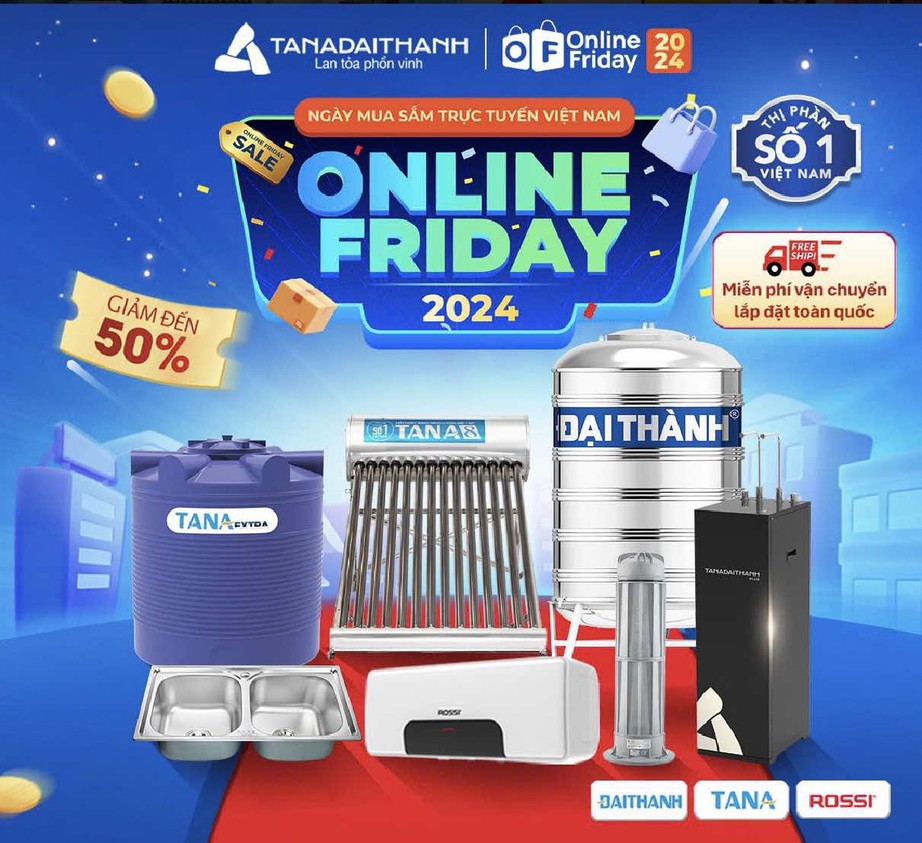 T&acirc;n &Aacute; Đại Th&agrave;nh tham gia Online Friday 2024: B&ugrave;ng nổ ưu đ&atilde;i độc quyền- Ảnh 1.