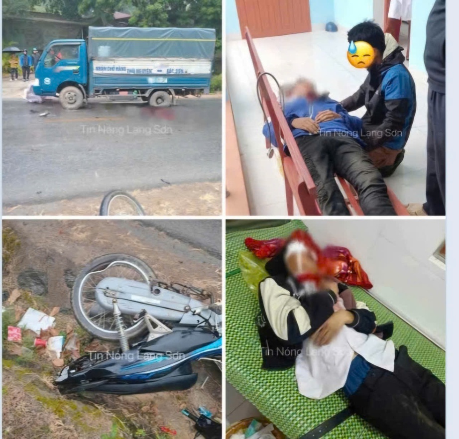 Va chạm xe tải tr&ecirc;n QL1B qua Lạng Sơn, 2 học sinh thương vong- Ảnh 1.