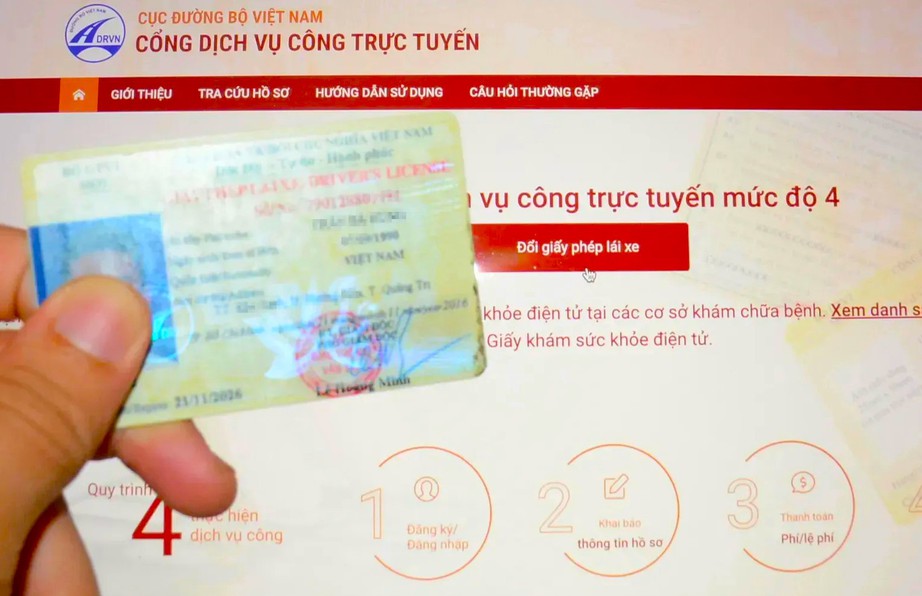 Đ&atilde; c&oacute; 140.000 hồ sơ cấp đổi GPLX trực tuyến- Ảnh 1.