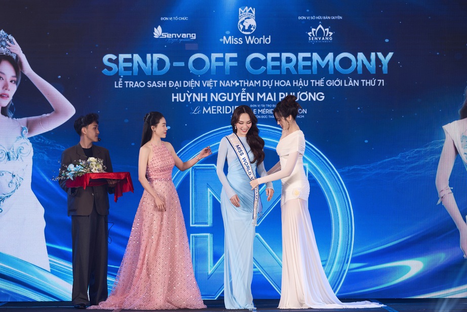 Hoa hậu Mai Phương ch&iacute;nh thức nhận sash Miss World Vietnam, chinh chiến tại Miss World 71- Ảnh 5.