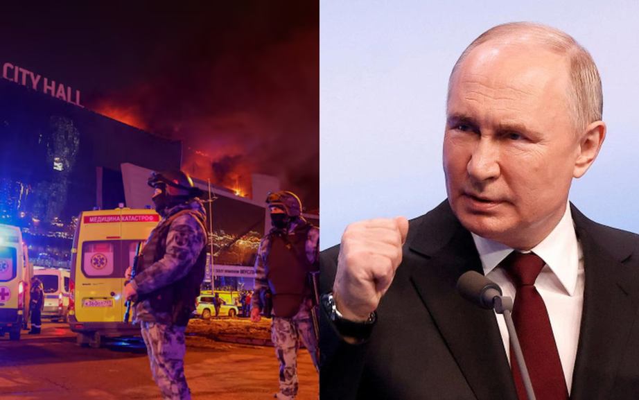 &Ocirc;ng Putin tuy&ecirc;n bố đanh th&eacute;p v&agrave; nhấn mạnh nhiều lần về việc truy l&ugrave;ng v&agrave; trừng trị th&iacute;ch đ&aacute;ng những kẻ tấn c&ocirc;ng khủng bố.
