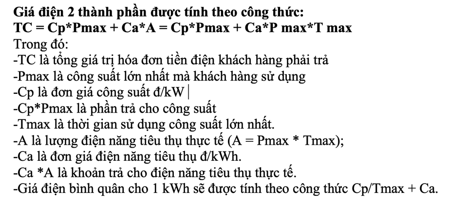 Áp dụng giá điện 2 thành phần, hóa đơn tiền điện thay đổi ra sao?- Ảnh 1. Áp dụng giá điện 2 thành phần, hóa đơn tiền điện thay đổi ra sao?- Ảnh 1.