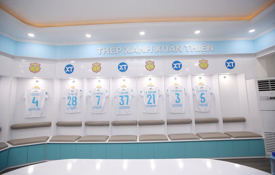 Cận cảnh phòng thay đồ đẹp như Ngoại hạng Anh của đội bóng V-League- Ảnh 3. Cận cảnh phòng thay đồ đẹp như Ngoại hạng Anh của đội bóng V-League- Ảnh 3.