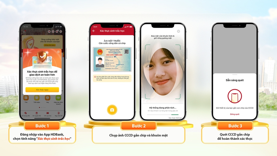 HDBank triển khai xác thực sinh trắc học để tăng cường an toàn giao dịch cho khách hàng- Ảnh 2. HDBank triển khai xác thực sinh trắc học để tăng cường an toàn giao dịch cho khách hàng- Ảnh 2.