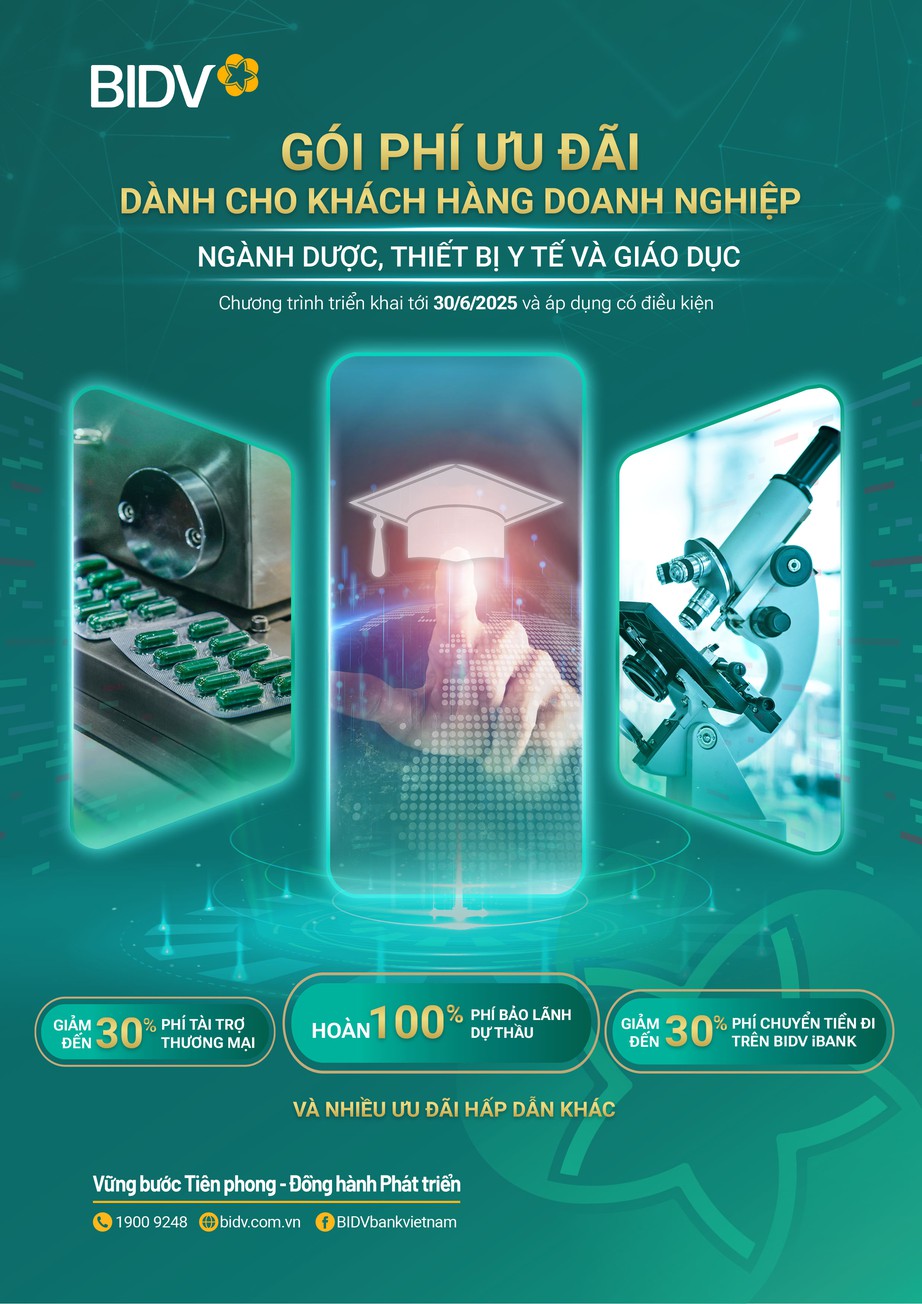 BIDV dành nhiều ưu đãi cho doanh nghiệp đầu tư vào ngành y tế, giáo dục- Ảnh 1. BIDV dành nhiều ưu đãi cho doanh nghiệp đầu tư vào ngành y tế, giáo dục- Ảnh 1.