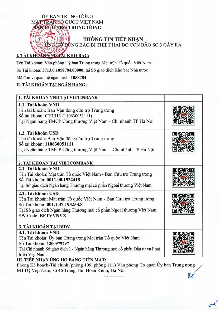 C&oacute; th&ecirc;m 2.009 trang sao k&ecirc; tiền ủng hộ v&ugrave;ng b&atilde;o lũ, MTTQ n&ecirc;u l&yacute; do c&ocirc;ng khai
- Ảnh 3.